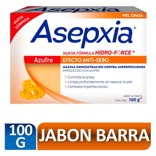 ASEPXIA JABON AZUFRE X 100 GR