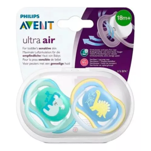 PHILIPS AVENT CHUPETES SCF349 MAS DE 18 MESES 2 UNIDADES.