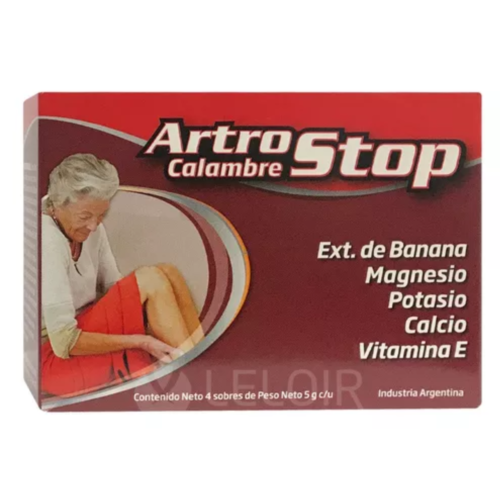 ARTROSTOP CALAMBRE SUPLEMENTO DIETARIO 4 SOBRES SABOR SIN SABOR
