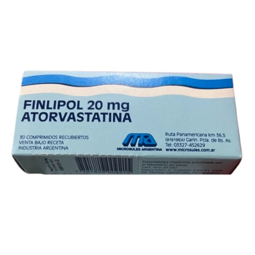 FINLIPOL ATORVASTATINA 20MG