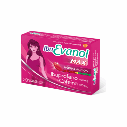 IBU EVANOL MAX RAPIDA ACCION X20